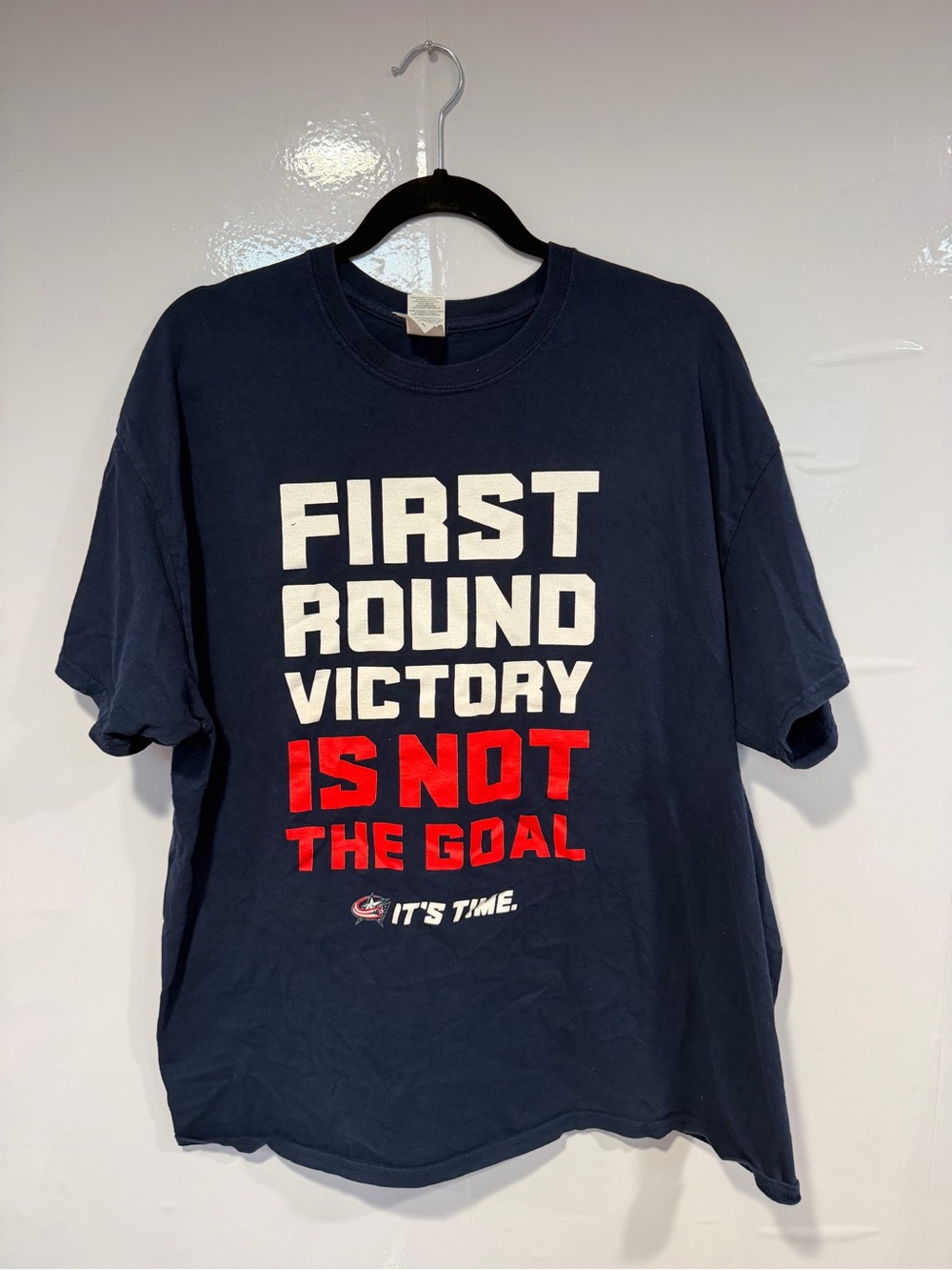 Gildan Navy Columbus Bluejacket Hockey 2019 Playoff Tee